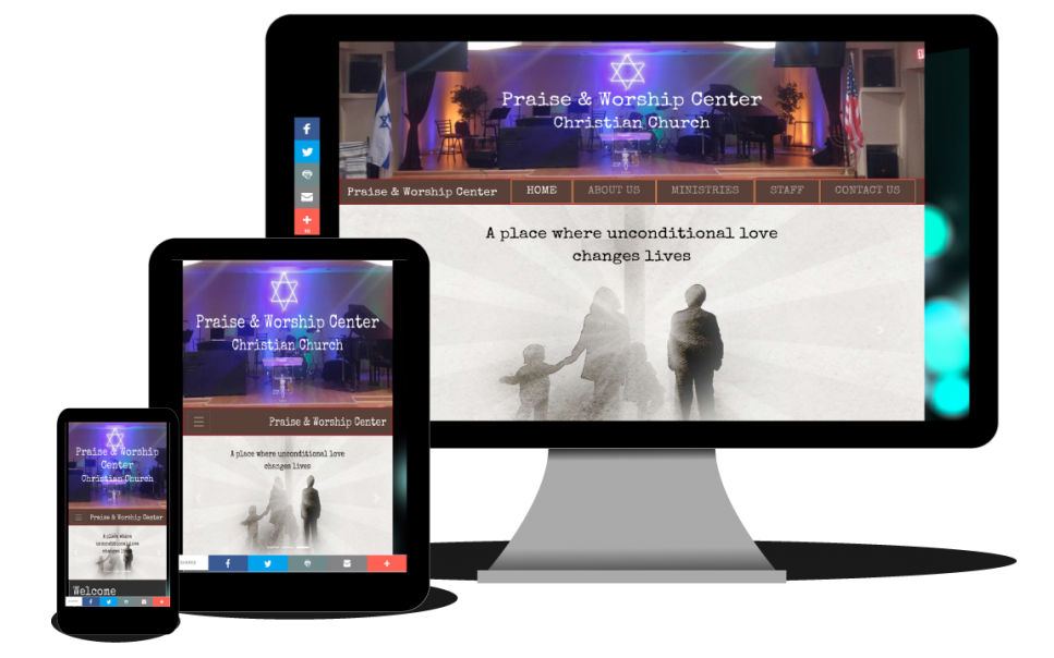 Image of multiple responsive site examples